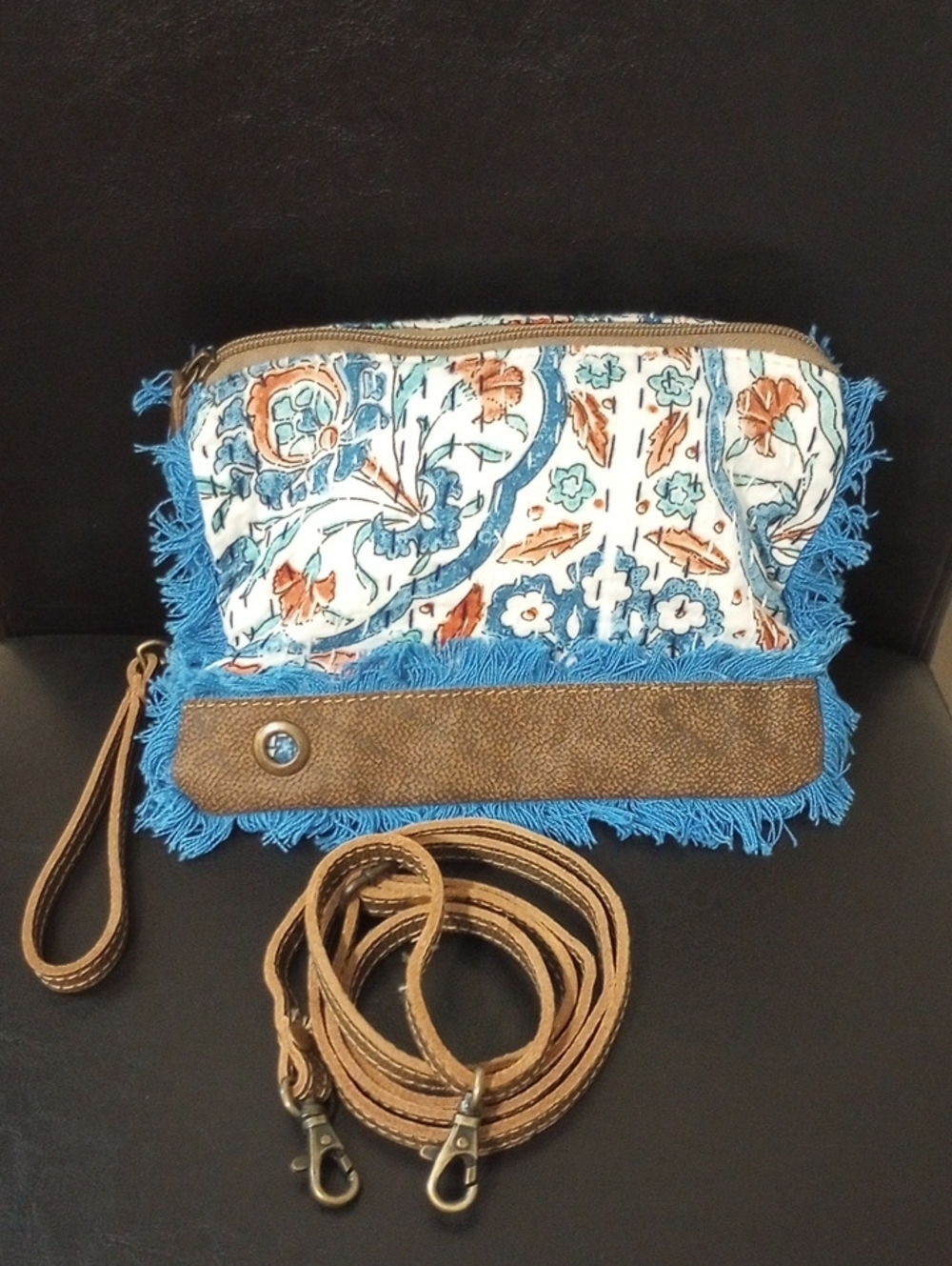 Myra Floral & Fringe Two Way Bag